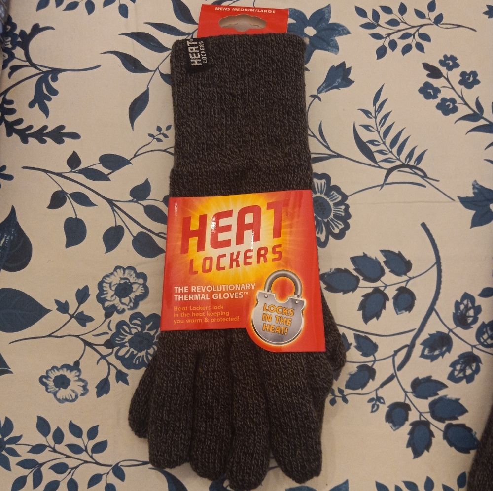 Heat Lockers Mens Thermal Gloves